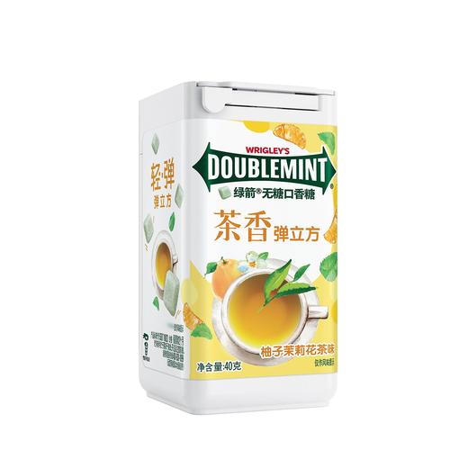 绿箭弹立方无糖口香糖（柚子茉莉花茶味）18粒40g/瓶 商品图0