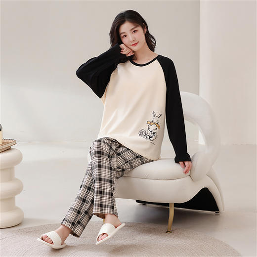 康妮雅女式长袖长裤套头套装 商品图4