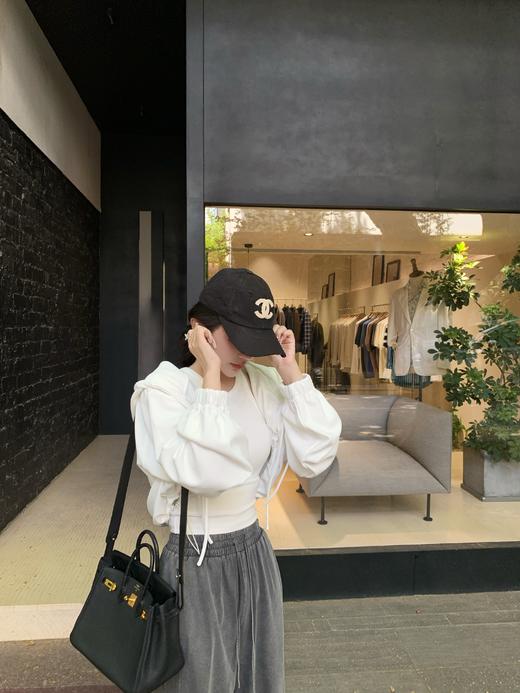 Read Nameless /韩国白色抽绳短防晒卫衣  2025/6/30 商品图11