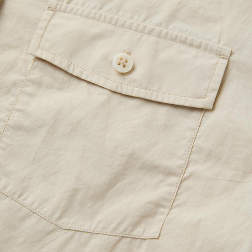 ROMI STUDIO“简约复古”轻薄干爽纯棉宽松翻领短袖衬衫 RWCRST3409【发货时间：25-30天】 商品图3