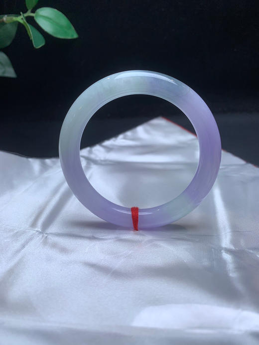 620355，52紫罗兰细圆条，大半截粉紫底色，清新秀气 商品图2