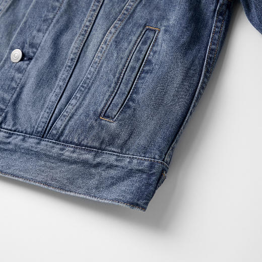 ROMI STUDIO“美式复古”斜纹纯棉怀旧洗水牛仔夹克外套 RMCAWA4804 【发货时间：25-30天】 商品图6