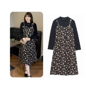 【诗铭洛可】XC7567假两件连衣裙A6-1