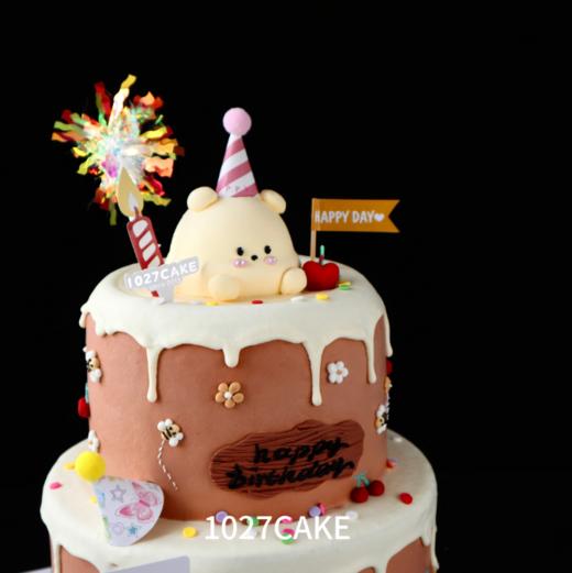 1027CAKE | 双层  维尼熊 立体小动物 商品图2