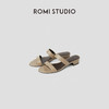 ROMI STUDIO“简约优雅”超软羊皮革粗跟一字带低跟凉鞋 RWCRP33617 商品缩略图1