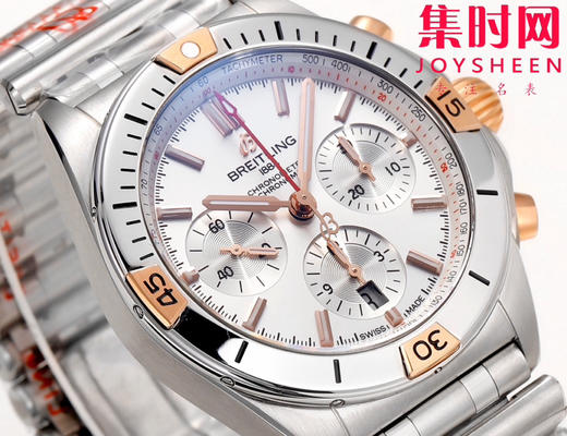 新品-百年灵 BLS机械计时系列 男士腕表 子弹链钢带 商品图4