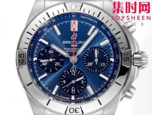 新品-百年灵 BLS机械计时系列 男士腕表 子弹链钢带 商品图1