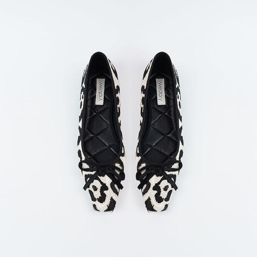 Westory2025年秋季方头豹纹平底单鞋休闲通勤百搭浅口单鞋W25CE75801 商品图8