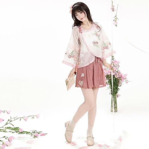 【小梨花】宋制圆领女重工刺绣复原款国风原创汉服清新日常春夏款 商品图2