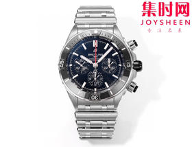 陶瓷圈 新品-百年灵 BLS机械计时系列 男士腕表 子弹链钢带 表径44mm