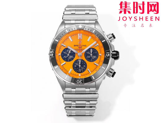 陶瓷圈 新品-百年灵 BLS机械计时系列 男士腕表 子弹链钢带 表径44mm 商品图0