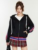 【诗铭洛可】082P撞色条连帽开衫卫衣A16-1 商品缩略图1