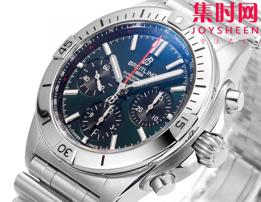 新品-百年灵 BLS机械计时系列 男士腕表 子弹链钢带 商品图3