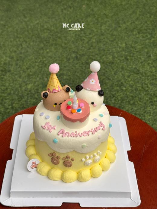 “咘咘”和“一二”立体手绘头像蛋糕 商品图0