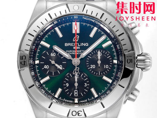 新品-百年灵 BLS机械计时系列 男士腕表 子弹链钢带 商品图1