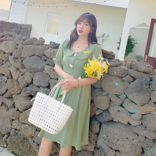 【诗铭洛可】W022连衣裙两粒扣翻领裙B22-1 商品图2