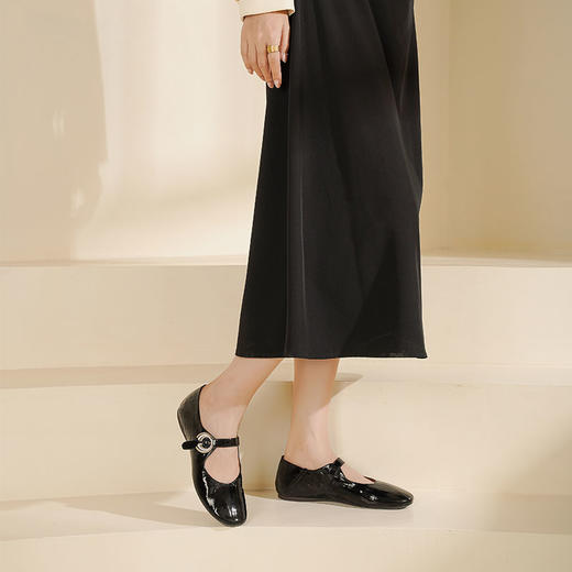 Westory2025年秋季圆头平底玛丽珍浅口单鞋W25CE75741 商品图5