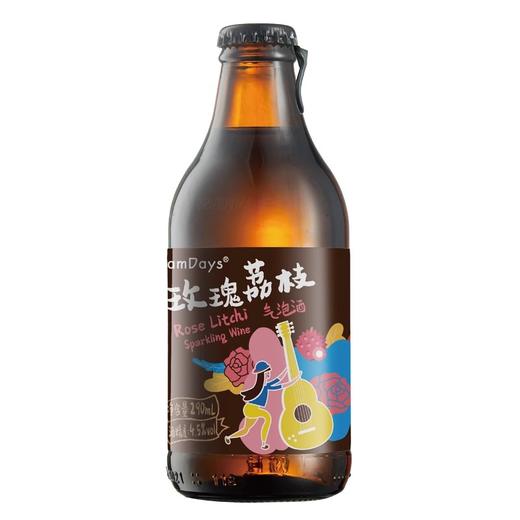 乳果那年气泡酒 玫瑰荔枝 莫吉托 白桃 微醺夜光起泡酒果酒 女士低度甜酒4.5度290ml*6瓶 商品图4