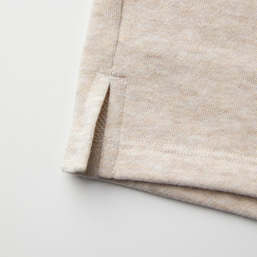 ROMI STUDIO“自然舒适”花纱燕麦色松紧腰运动针织短裤 RWCRXG3253 商品图3