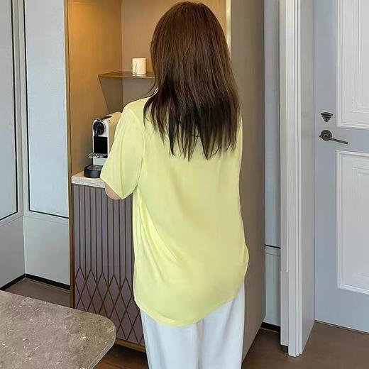 【诗铭洛可】W674切袖T恤100%棉上衣B21-2 商品图2