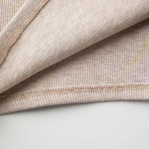 ROMI STUDIO“自然舒适”花纱燕麦色罗纹弹力针织背心 RWCSSG2509 【 商品图3