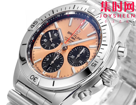 新品-百年灵 BLS机械计时系列 男士腕表 子弹链钢带 商品图3