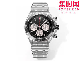陶瓷圈 新品-百年灵 BLS机械计时系列 男士腕表 子弹链钢带 表径44mm