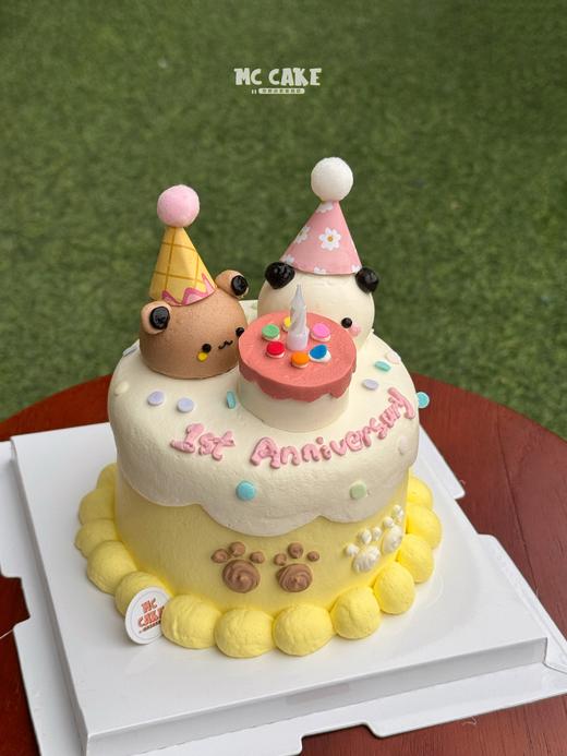 “咘咘”和“一二”立体手绘头像蛋糕 商品图1