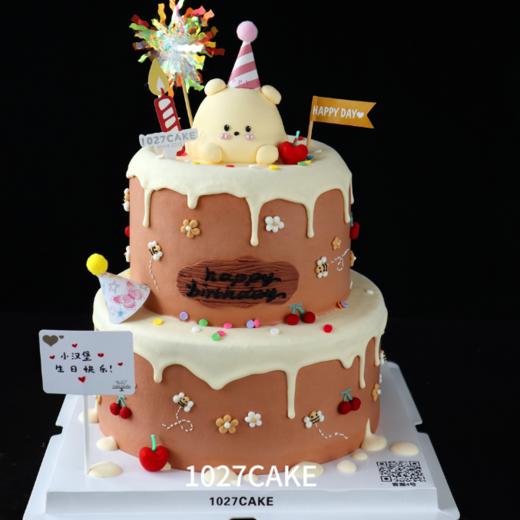 1027CAKE | 双层  维尼熊 立体小动物 商品图0