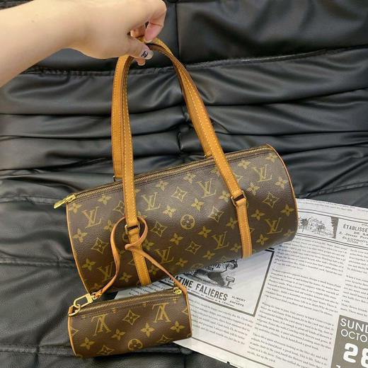 LV 中古 巴比龙 30 老花 圆筒包 商品图0
