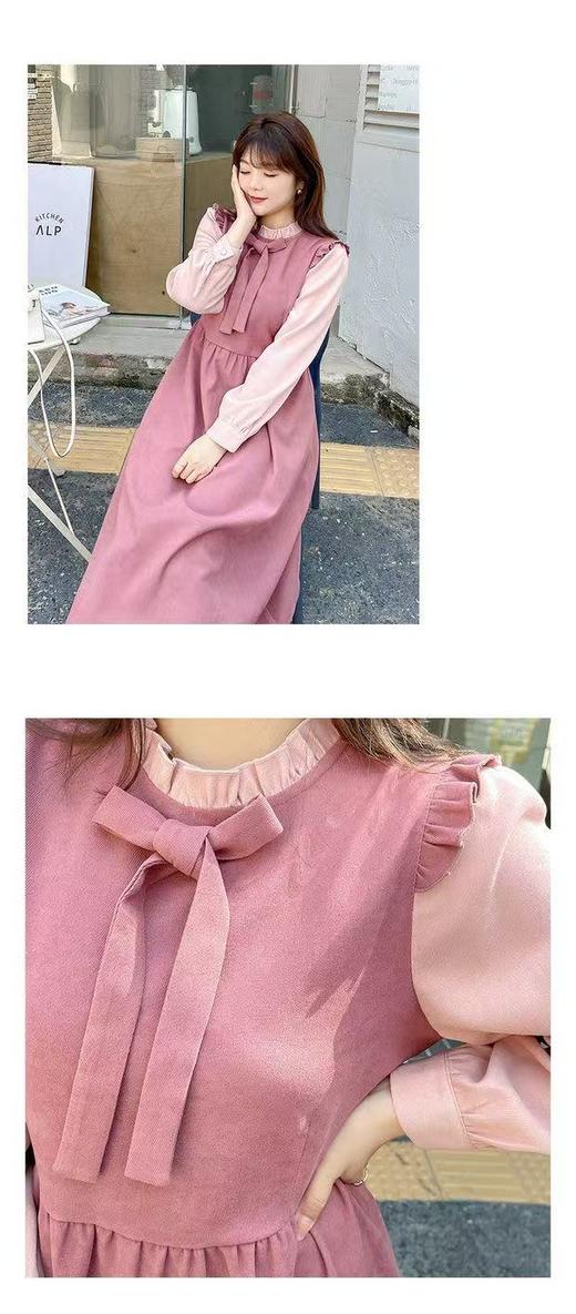 【诗铭洛可】XC2251洛丽塔假两件粉色系连衣裙A10-4 商品图4