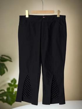 【诗铭洛可】6307镂空网鱼尾七分裤A3-3