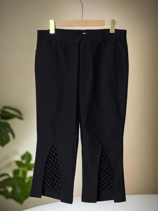 【诗铭洛可】6307镂空网鱼尾七分裤A3-3 商品图0