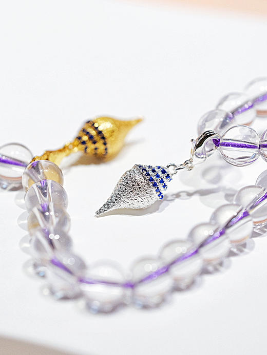 正品新款精致项链配饰藏银小海螺卡扣挂脖子配饰素吊坠饰品 商品图7