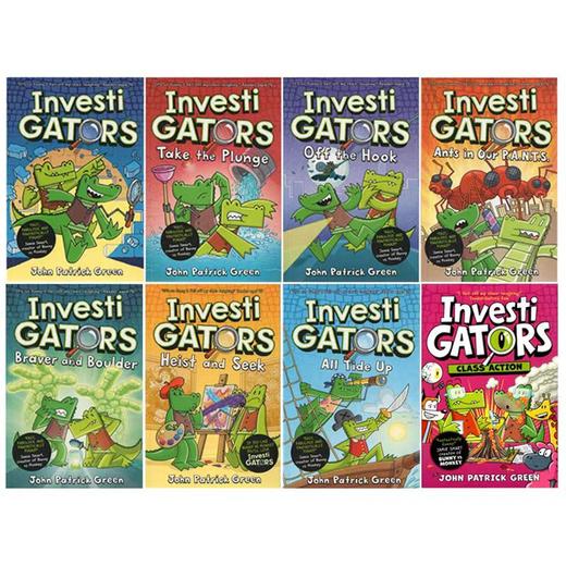 【漫画精选·6-12岁】赠音频，InvestiGators 1-4 鳄鱼侦查员 全彩漫画书章节书 商品图2