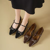 Westory2025年秋季圆头低跟复古老钱风玛丽珍休闲通勤浅口单鞋W25CE75781 商品缩略图7
