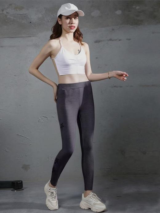 【诗铭洛可】6223打底裤星星镂空高弹休闲裤A3-4 商品图0