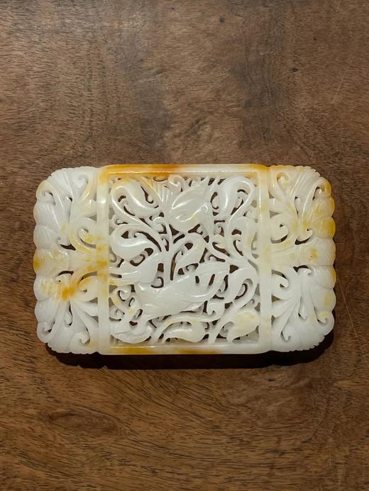 金沁籽料白玉镂雕鹿纹腰带扣环，顺丰包邮 商品图14