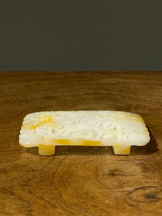 金沁籽料白玉镂雕鹿纹腰带扣环，顺丰包邮 商品图12