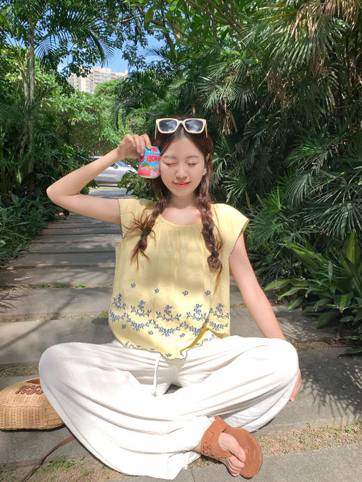 <曾小咸推荐>夏季新款韩版个性刺绣设计衬衫 商品图9