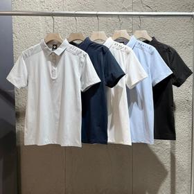 D桑特运动健身男士凉感防晒短袖POLO衫