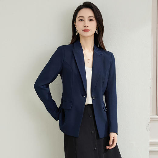 【职业正式】罗蒙女士西服简约大方易打理百搭微弹舒适西服外套女 商品图10