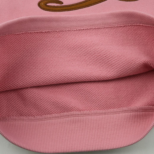 棉果果秋季新品女童蔷薇粉大毛圈圆领套头卫衣M322180225435 商品图4