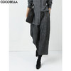 COCOBELLA[100%亚麻]老钱风奢感通勤西裤九分阔腿女休闲裤PA3067 商品缩略图0
