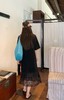 精致小黑裙蕾丝拼接连衣裙秒瘦20斤 商品缩略图5