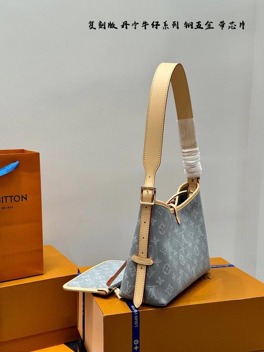 D063027丹宁牛仔carryall小号迷你托特Tote购物袋单肩包 商品图6