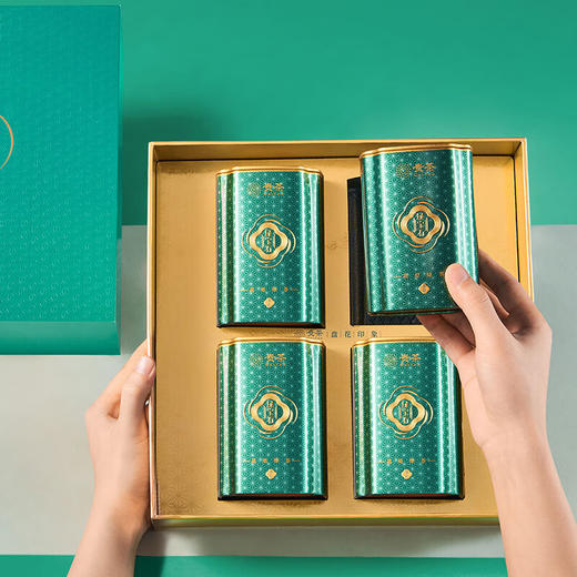 贵茶叶 2025春茶绿宝石特级多彩礼盒180克 贵州绿茶端午父亲节送礼 绿宝石多彩礼盒 180g*1盒 【特级】 商品图1