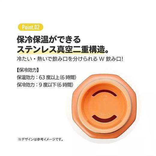 【春上新】9楼母婴生活馆 日本进口skater保温直饮杯三丽鸥联名八角形保温杯350/500mL 活动价：236~253元 商品图2