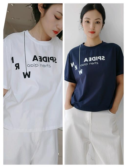 58Q017字母+号精梳棉T 商品图4