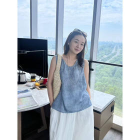 100% 桑蚕丝无袖小背心